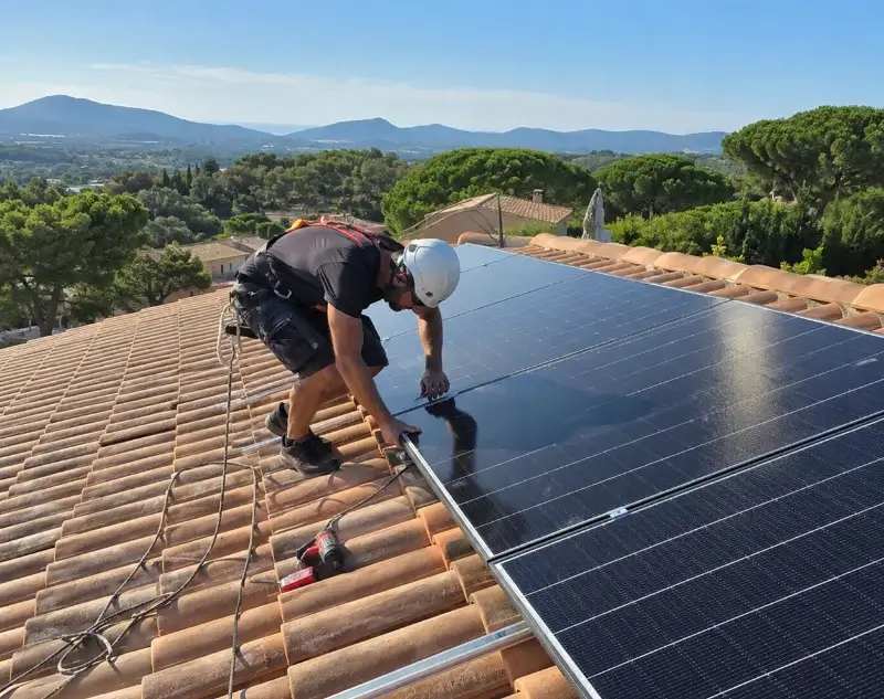 Installateur panneaux solaires Saint-Privat-de-Champclos — pose photovoltaïque sur toiture