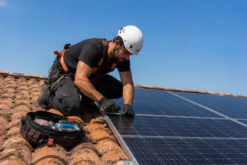 Maintenance et monitoring de panneaux solaires à Saint-Privat-de-Champclos