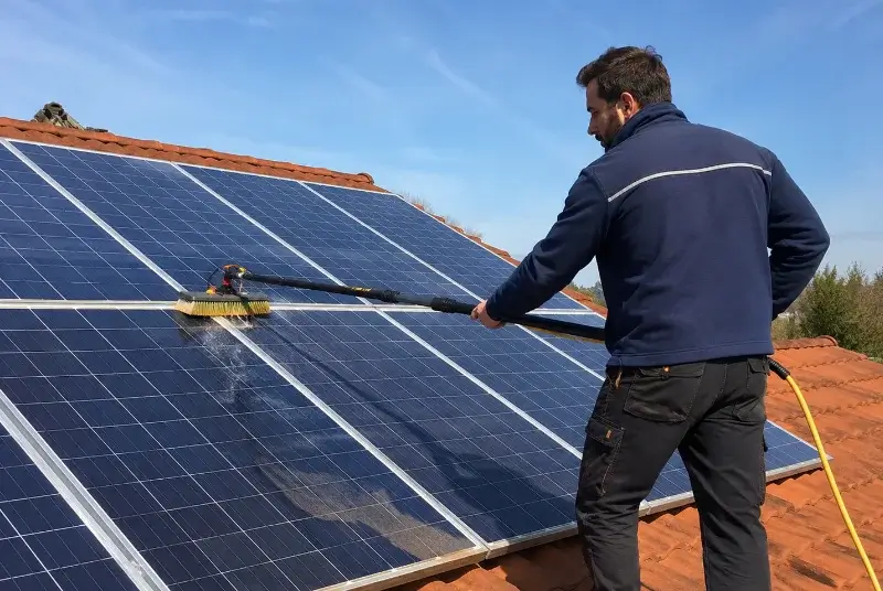 Nettoyage et entretien de panneaux solaires à Saint-Privat-de-Champclos